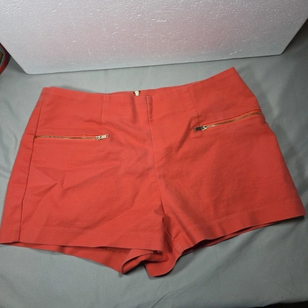 Bershka Women's‎ Orange Summer Shorts Size US 10